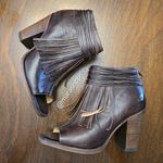 Bed Stu  Onset Olivia Peep Toe Fringe Booties Photo 0