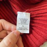 Timing Rust-Colored Ribbed Sweater Dress Photo 3