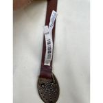 American Eagle AEO Women's Brown Genuine Leather Belt Bronze Oval Buckle Size M SKU 5864 Photo 2