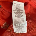 Free People  Ooh La La Sequin Embroidered Blouse Orange Gold size small Photo 9