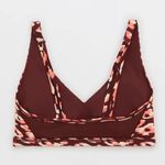 Aerie OFFLINE By  Goals Plunge Sports Bra NWT Maplewood Animal Print size Large Photo 1