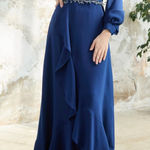 Navy Blue Long Sleeve Dress Size 10 Photo 0