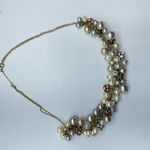 Loft  Faux Pearl & Rhinestone Cluster Necklace Jewelry Classic Preppy Trad Wife Photo 6