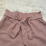 Heart & Hips High Paper Bag Waist Shorts Mauve Photo 3