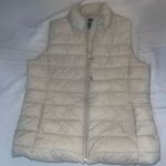 Gap Puffer Vest Womens Size Medium Tan Nylon Sleeveless Full Zip Pockets Hiking Photo 10