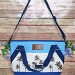 NWT Carnival Insulated Cooler/Travel Bag Beach Cruise Adventure Palm Trees Large Blue Photo 0