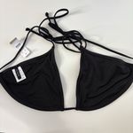 J.Crew NWT  Perfect String Bikini Top Black Photo 2