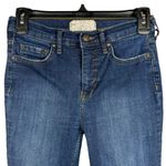 Free People SZ W25 Skinny Jeans Distressed Rips Mid-Rise Stretch Zip-Fly Blue Photo 1