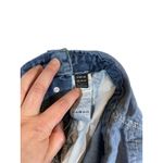 SheIn Denim Blue Jean Shorts Overalls Jumpsuit Women's Size L Photo 4