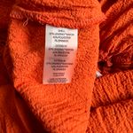 Calvin Klein Rust Orange-Red V Neck Sleeveless Ruffle Flare Dress Photo 8