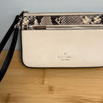 Kate Spade Leila Convertible Wristlet Clutch Wallet Purse Cream and Black Photo 0