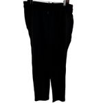 Athleta Retroplush Pant Tapered Retroterry Drawstring Stretch Cotton Black L NWT Photo 1