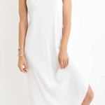 Aerie  Women’s White Ribbed Midi‎ Summer Racerback Tank Dress Size Med Photo 0