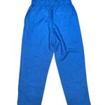 Ann Taylor Blue Textured Lyocell Pull On High Waisted Paperbag Pants Size Small Photo 7