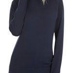 Tommy Hilfiger  Stella Navy Turtleneck Button Cuff Sweater XS Photo 0