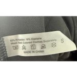 Women's One Piece Swimsuit Size S Black Ribbed V Neck Minimalist Resort Classic Photo 4