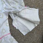 70s White & Pink Hearts Prairie Dress (XS Photo 4
