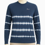 PINK - Victoria's Secret Victoria's Secret PINK Shirt Womens Blue White Tie‎ Dye Long Sleeve Crew Small Photo 0