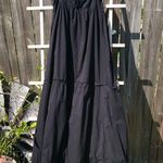 Derek Heart  Black Tiered Cotton Maxi Dress M Photo 6