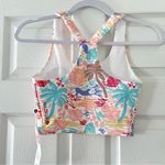 Wildfox NWT  Longline Racer Bra + Biker Shorts Savanna Print Sz SMALL Photo 4