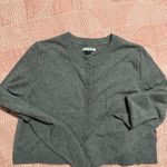 American Eagle  cropped crew neck button up cardigan in L Boxy, cropped fit Photo 1