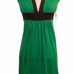 Moda  International M green w/brown trim halter. Photo 0