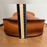 Lucky Brand Vtg Terra Cotta 100% CowHide Leather Horseshoe Purse Handbag Photo 6