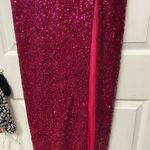 Honey and Rosie Maxi Hot pink dress with Slit! Photo 3