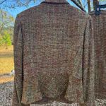 Talbots Multi Earth Tone Silk Blend Vintage Tweed Button Blazer/Skirt Suit Sz 10 Photo 6