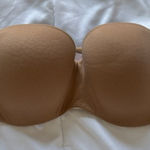 Victoria's Secret Victoria’s Secret Womens Size 34D Nude Tan Bandeau Bra No Straps Padded Photo 0