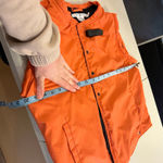 Tommy Hilfiger Vintage 90s  Orange Streetwear Snap Button Puff Vest Size Large Photo 8