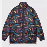 NWT $149 WeSc Banana AOP All Over Print Unisex Puffer Jacket Medium Black Photo 1
