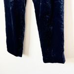 Ted Baker Navy Velvet Plaat Cropped Trouser Pants Sz 1 Photo 7