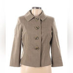 Banana Republic Vintage  | Tan Wool Blend Button Down Blazer Jacket Size M Medium Photo 4