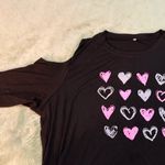 Target Black Cold-Shoulder Top with Heart Design Size 4X Photo 6