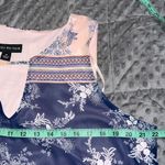 Danillo Boutique size 18 dress sleeveless pink gray lined floral geometric print Blue Photo 5