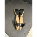 Kate Spade  New York Nude Black Bow Pointed Toe Flats‎ Womens Size 9.5 Leather Photo 3