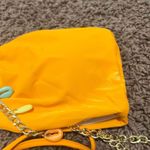 Women's Orange Bandeau Bikini Set with Chain Detail Size Medium NWOT Photo 2