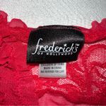 Frederick's of Hollywood Red Lacy Lingerie Chemise Size Small Valentines Bow Sexy Photo 3