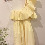 Sovere Bliss One Shoulder Mini Dress Lemon Sorbet Size Small NWT Yellow Photo 3