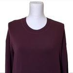 Athleta  Coaster Luxe Sweatshirt Burgundy Pullover Thumbholes Women’s Size XS Photo 2