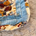 Vintage 1970s terry cloth handmade bag Blue Photo 4