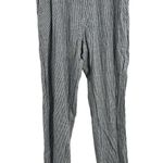 ONIA  Womens Pant Blue Stripe Linen Blend Summer Beach Travel Refined Lux Medium Photo 1