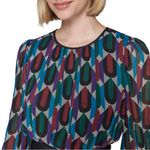 Karl Lagerfeld NWT  Paris Women's Black Chiffon Geo Dress Size 10 NO BELT Photo 1