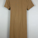 Alice + Olivia Evie Tie Waist Dress Women Small Tan Classic Minimalist Casual Photo 0