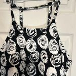 Anne cole  Swim Tank Top Black White Floral Estilo Removable Pads Size 22W Photo 1