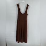 Vince  brown rib flared dress size medium Photo 2