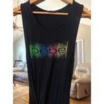 Bebe Black Ribbed Tank Dress Sleeveless Size Small Photo 4