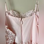 SOLEBLU | Baby Pink Embroidered Cold Shoulder Maxi Dress Sz S Photo 6