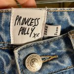 Princess Polly  XX Light Wash Flare Jeans‎ Raw Hem Women's Size 4 Denim Photo 3